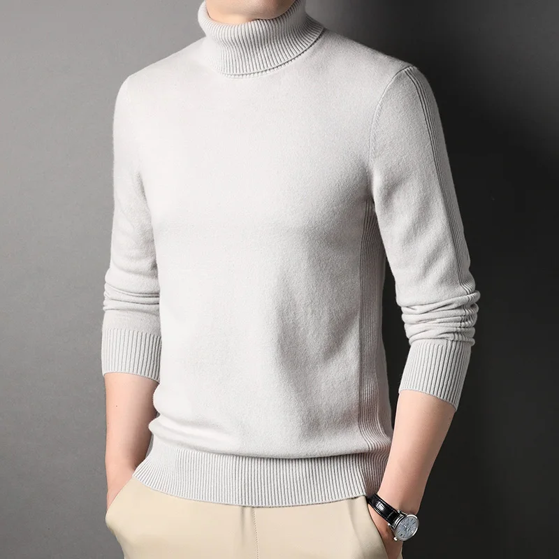 Men's Thiened High Collar Knitted Sweater Warm Base Layer irt Casual Sle Regular Fit Long Sve Breathable Color
Men's Thiened High Collar Knitted Sweater Warm Base Layer irt Casual Sle Regular Fit Long Sve Breathable Color