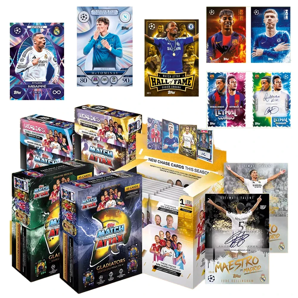 2024-26 TOPPS Card UCC Champions League Messi Haaland C Ronaldo Football Star Card Match Attax Collection Card Toys Gifts
2024-26 TOPPS Card UCC Champions League Messi Haaland C Ronaldo Football Star Card Match Attax Collection Card Toys Gifts