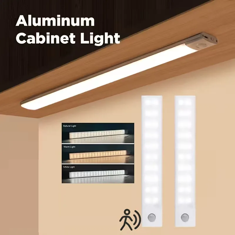 Rechargeable LED Motion Sensor Light with Magnetic Adjustable Brightness & Color Temperature Wireless Under Cabinet Closet Light
Rechargeable LED Motion Sensor Light with Magnetic Adjustable Brightness & Color Temperature Wireless Under Cabinet Closet Light