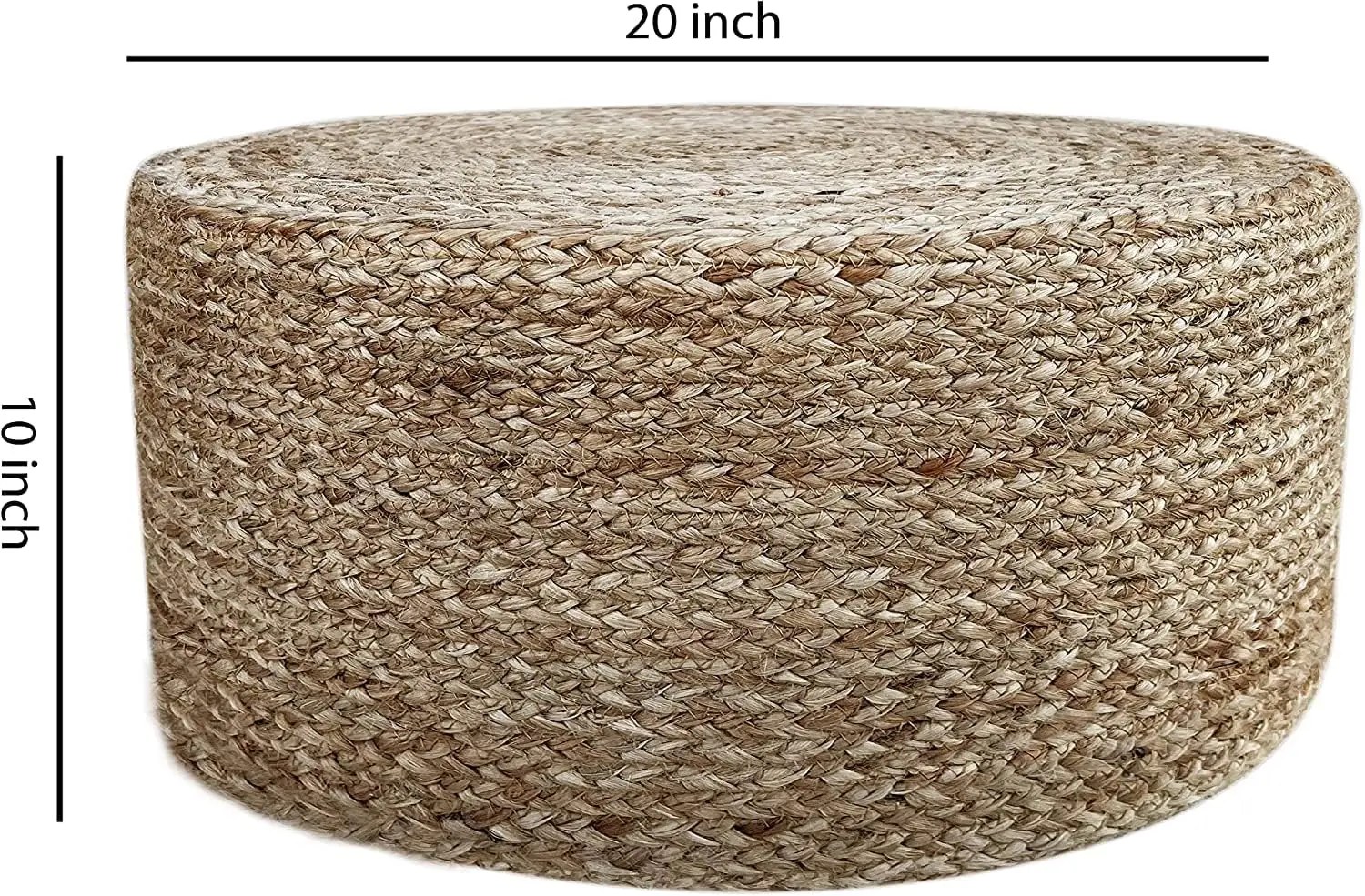 Jute Pouf Ottoman | Footrest Pouf | Hand Braided - Round Boho Pouffe - For Living Room, Bedroom, Nursery (20""X20""X10"")
Jute Pouf Ottoman | Footrest Pouf | Hand Braided - Round Boho Pouffe - For Living Room, Bedroom, Nursery (20""X20""X10"")