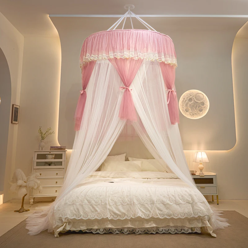 Princess Mosquito Net For Girls Romantic Mosquito Net Hung Dome Bedding Thicken Yarn Bed Valance Anti-Mosquito Decor Bed Cover
Princess Mosquito Net For Girls Romantic Mosquito Net Hung Dome Bedding Thicken Yarn Bed Valance Anti-Mosquito Decor Bed Cover
