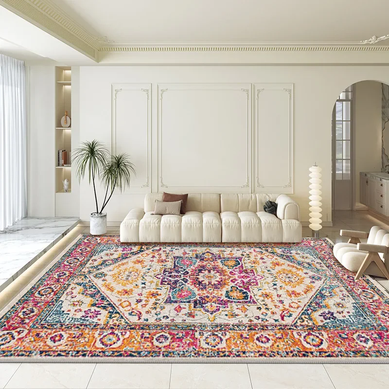 Persian Living Room Large area Crystal velvet carpet Bohemian style bedroom sofa Cloakroom Hotel Homestaynon-slip carpet
Persian Living Room Large area Crystal velvet carpet Bohemian style bedroom sofa Cloakroom Hotel Homestaynon-slip carpet