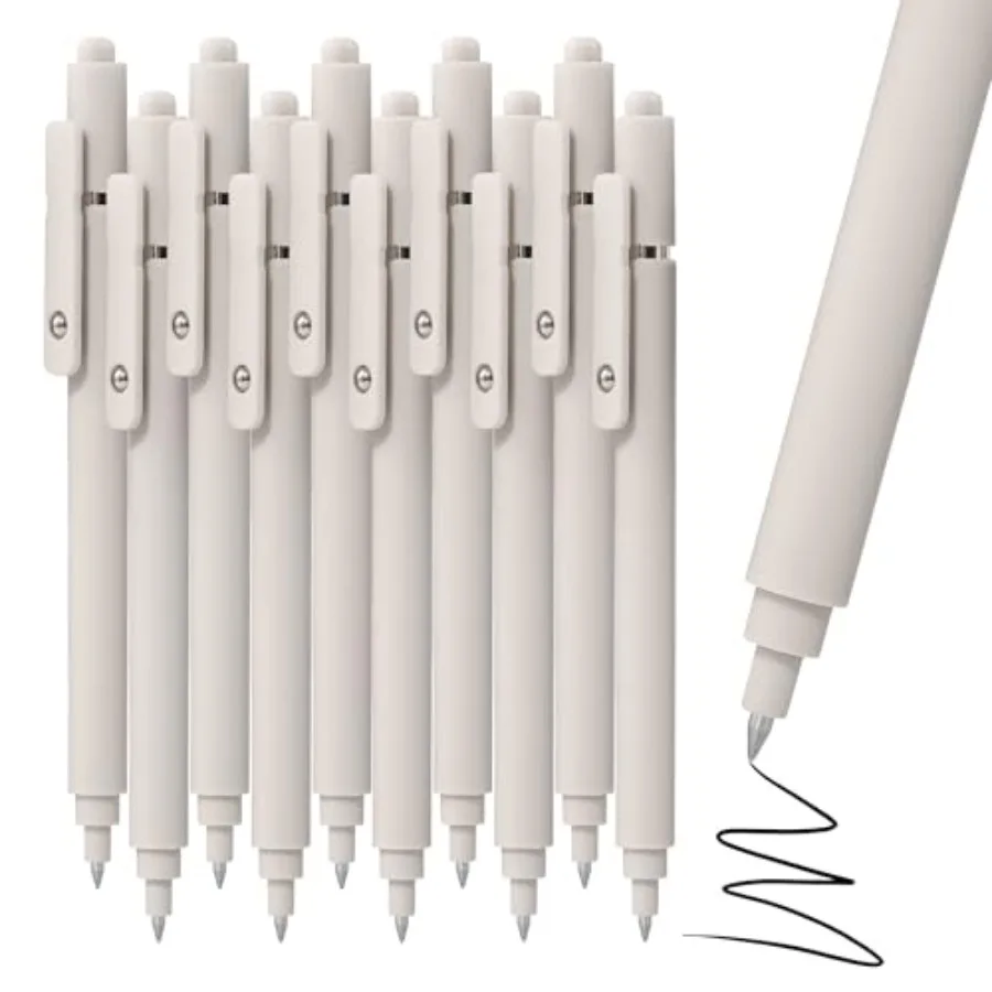 Gel Pens, 0.5mm Black Ink Quick Dry Ball Point Pens, Fine Point Smooth Writing Pens, Cute Aesthetic Gifts Set for Men Women Jou
Gel Pens, 0.5mm Black Ink Quick Dry Ball Point Pens, Fine Point Smooth Writing Pens, Cute Aesthetic Gifts Set for Men Women Jou