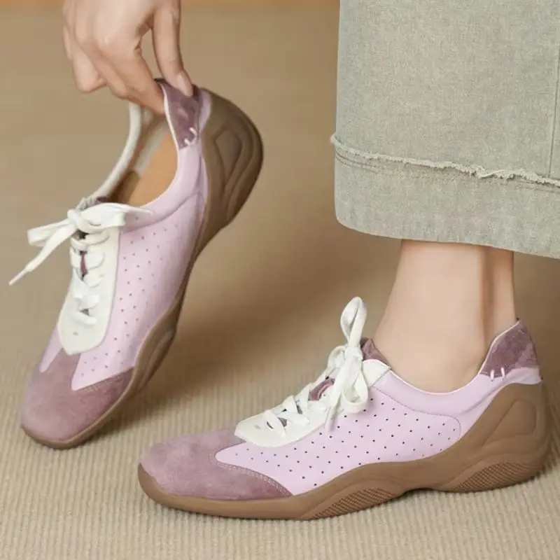 2026 New Women's Loafers Flats Shoes Spring Autumn Suede Leather Casual Lace-up Walking Work Shoes Beige Flats Comfortable
2026 New Women's Loafers Flats Shoes Spring Autumn Suede Leather Casual Lace-up Walking Work Shoes Beige Flats Comfortable