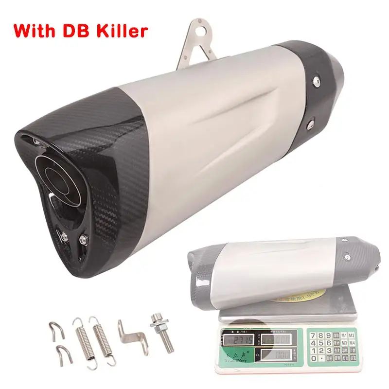 60.5MM Universal Motorcycle Exhaust Muffler Pipe Modified Dirt Bike Escape Removable DB Killer Silencer Stainless Steel Carbon
60.5MM Universal Motorcycle Exhaust Muffler Pipe Modified Dirt Bike Escape Removable DB Killer Silencer Stainless Steel Carbon