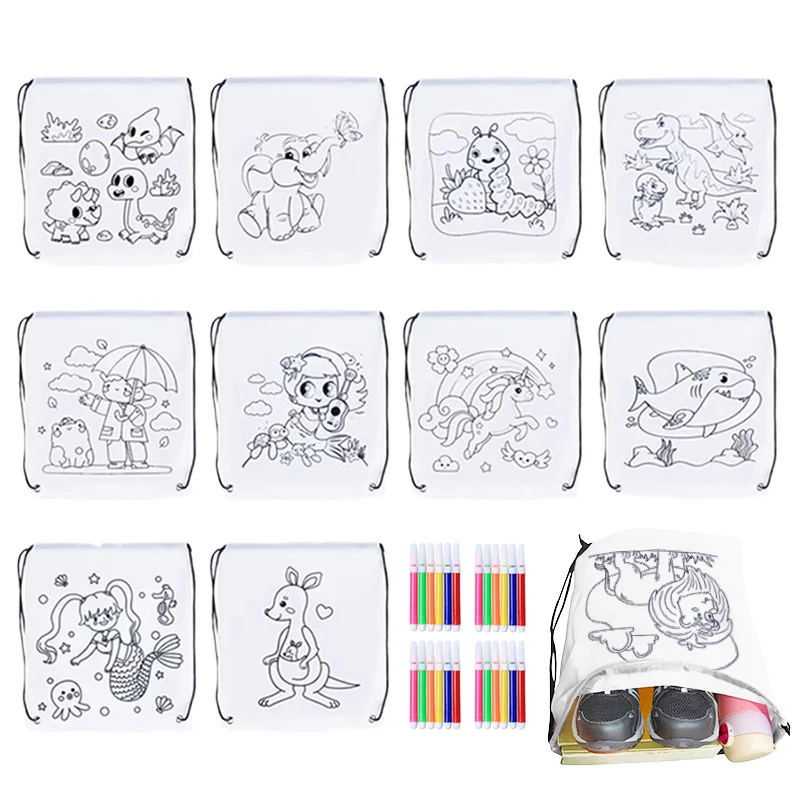 5/10pcs Colorful Drawstring Bags with Markers DIY Coloring Available Cartoon Pattern Household Storage Bundle Pocket TMZ
5/10pcs Colorful Drawstring Bags with Markers DIY Coloring Available Cartoon Pattern Household Storage Bundle Pocket TMZ