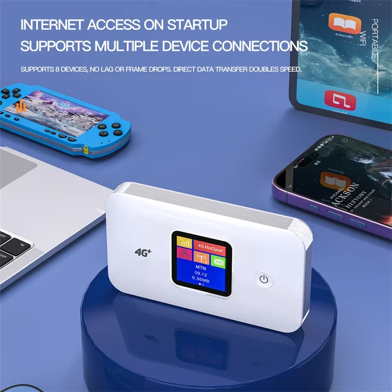 TIANJIE Travel WiFi Router for Wireless Internet Dual Band 2.4G/5.8G 4G LTE SIM Card Modem Portable Hotspot with 3000mAh Battery
TIANJIE Travel WiFi Router for Wireless Internet Dual Band 2.4G/5.8G 4G LTE SIM Card Modem Portable Hotspot with 3000mAh Battery
