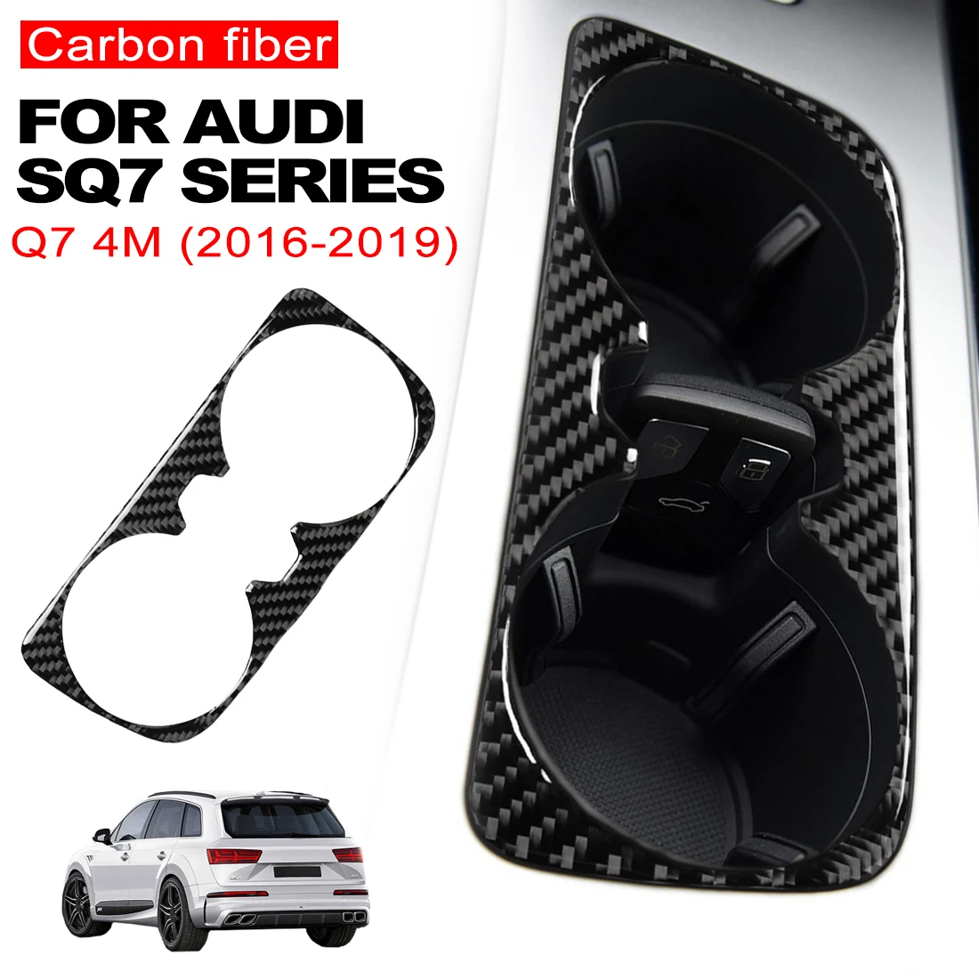 Для Audi Q7 4M 2016-19 SQ7: накладка на рамку держателя для стаканов центральной консоли, карбоновая наклейка, автоаксессуары
Для Audi Q7 4M 2016-19 SQ7: накладка на рамку держателя для стаканов центральной консоли, карбоновая наклейка, автоаксессуары