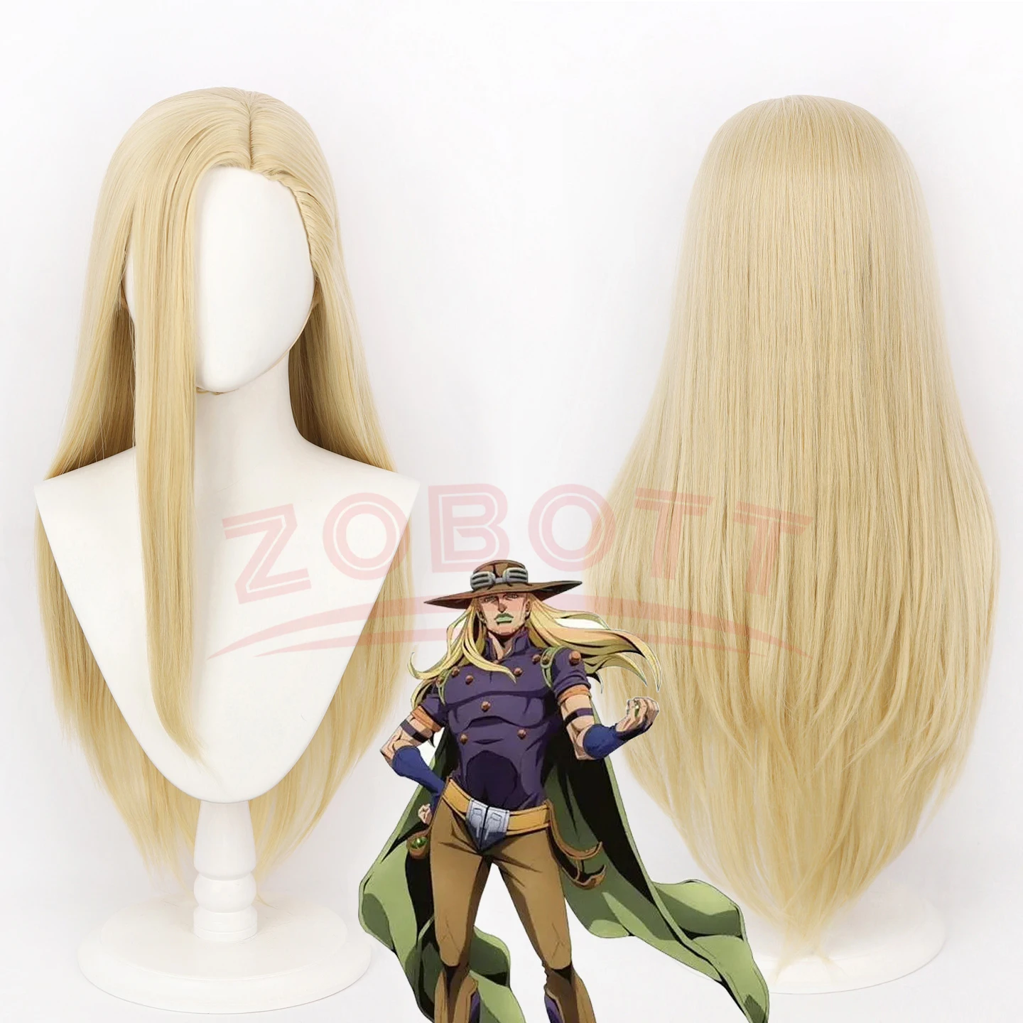 Gyro Zeppeli Cosplay Wig Anime JOJO STEEL BALL RUN Role Play Hair High Temperature Wire Hair With Wig Cap For Men Women
Gyro Zeppeli Cosplay Wig Anime JOJO STEEL BALL RUN Role Play Hair High Temperature Wire Hair With Wig Cap For Men Women
