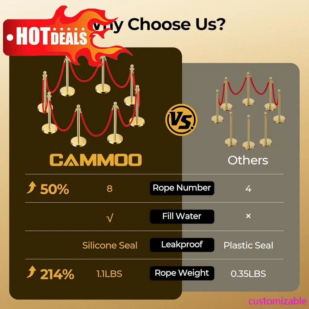 Бестселлер, 8 шт., золотые стойки для стойки и красные бархатные веревки, заполняемая герметичная основа для борьбы с толпами на мероприятиях
Бестселлер, 8 шт., золотые стойки для стойки и красные бархатные веревки, заполняемая герметичная основа для борьбы с толпами на мероприятиях