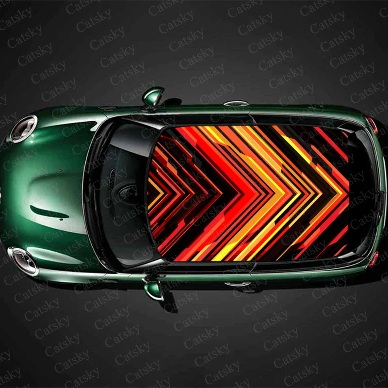 Abstract Arrow Geometric Art Car Roof Sticker Wrap Racing SUV Accessories Packaging Painted PVC Custom Car Graphic Decal
Abstract Arrow Geometric Art Car Roof Sticker Wrap Racing SUV Accessories Packaging Painted PVC Custom Car Graphic Decal