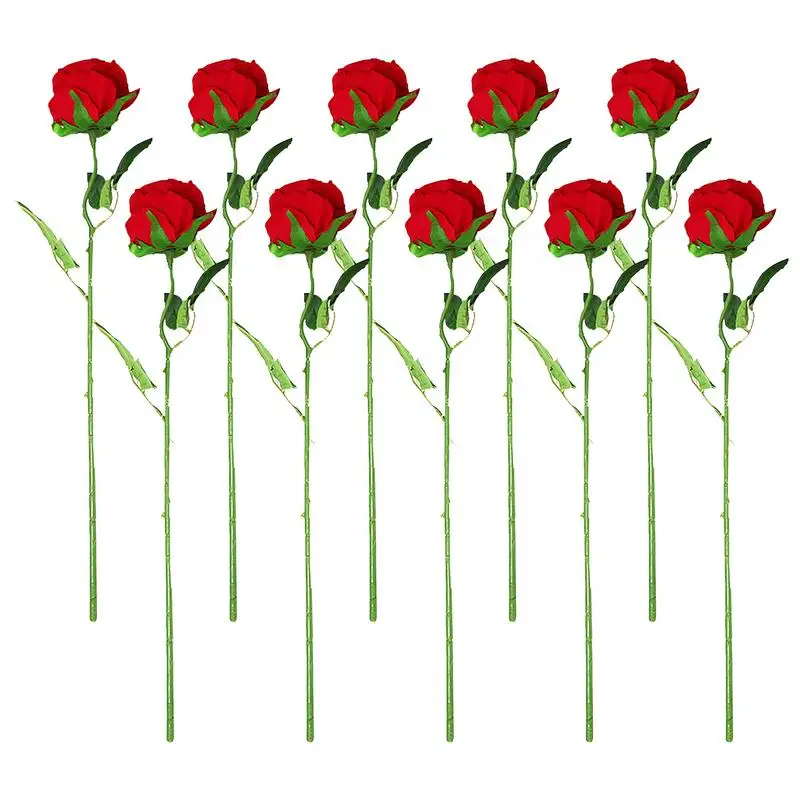 Roses Artificial Flowers 10X Realistic Flowers For Decoration Eternal Bridal Bouquet For Indoor Outdoor Wedding Party Birthday
Roses Artificial Flowers 10X Realistic Flowers For Decoration Eternal Bridal Bouquet For Indoor Outdoor Wedding Party Birthday