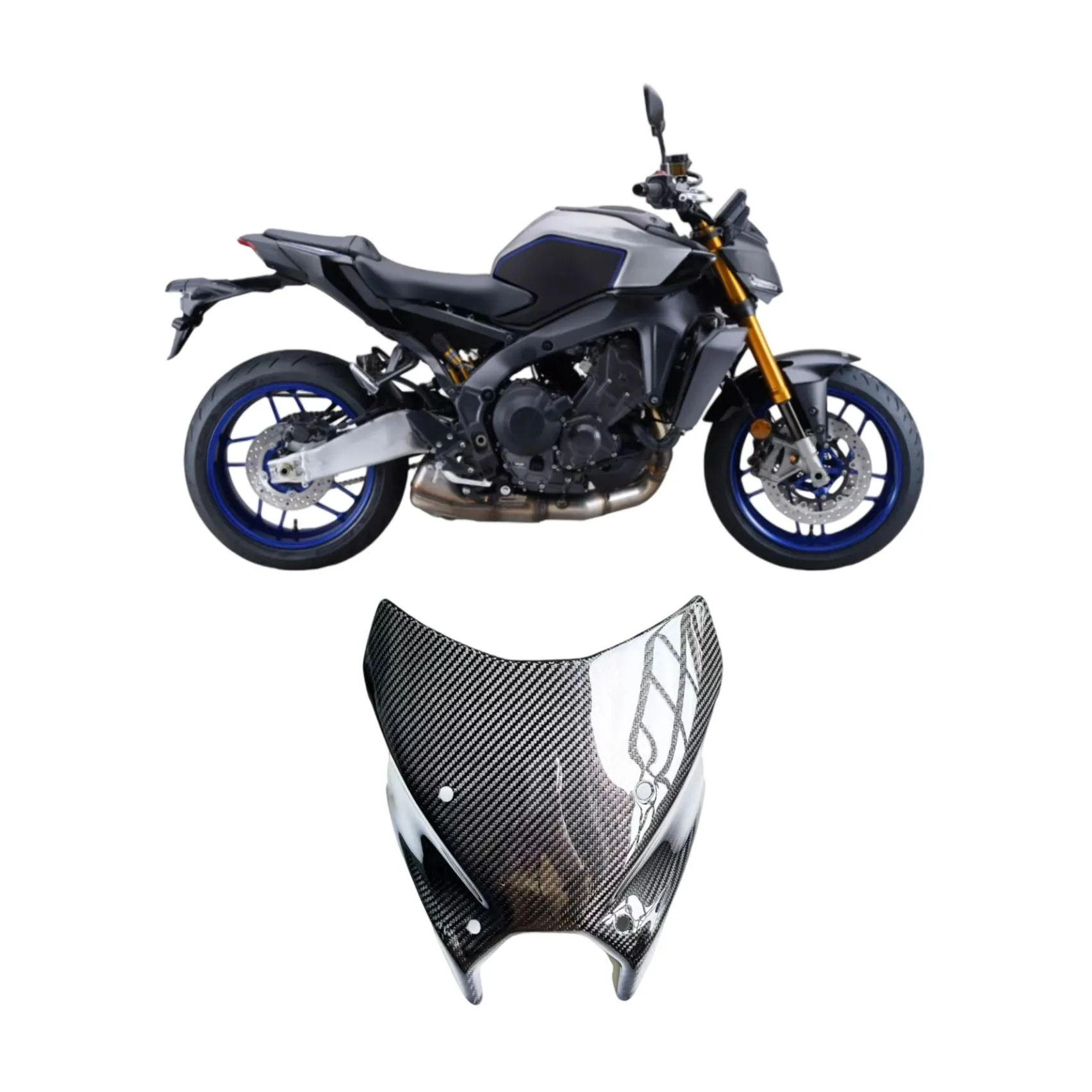 For YAMAHA MT-09 2024 2025 MT09 SP Y-AMT motorcycle travel windshield sun visor carbon fiber windshield deflector
For YAMAHA MT-09 2024 2025 MT09 SP Y-AMT motorcycle travel windshield sun visor carbon fiber windshield deflector