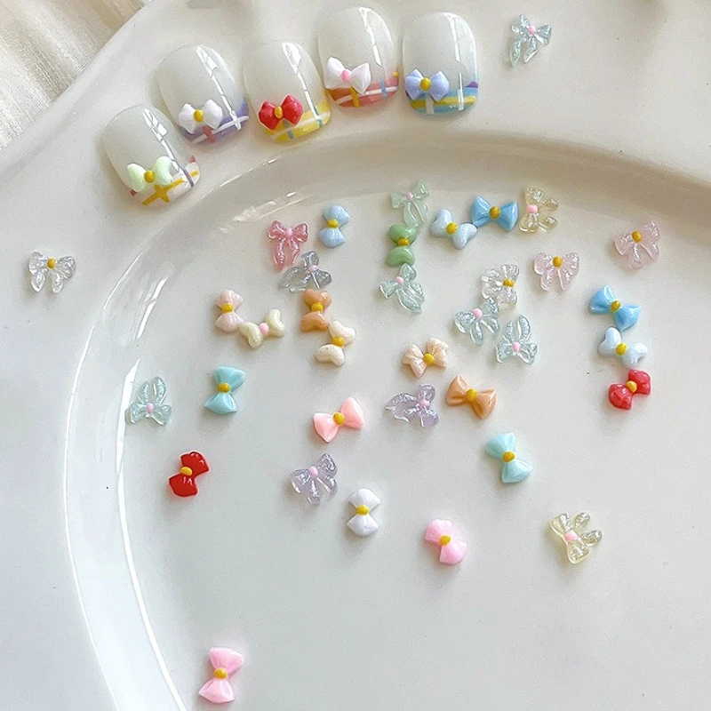Korean Resin Thin Bow Tie Small Bowknot Colorful Ribbon Charms Nail Art Decorations Manicure Tool Accessories Wholesale Supplies
Korean Resin Thin Bow Tie Small Bowknot Colorful Ribbon Charms Nail Art Decorations Manicure Tool Accessories Wholesale Supplies