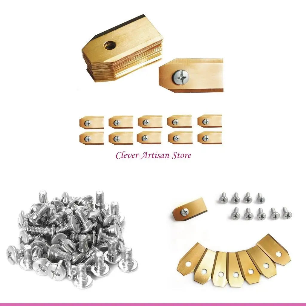 E06B 45Pcs for Titanium Coated 0.75mm Aut omower Lawn Mower Blade Set for Husqv
E06B 45Pcs for Titanium Coated 0.75mm Aut omower Lawn Mower Blade Set for Husqv