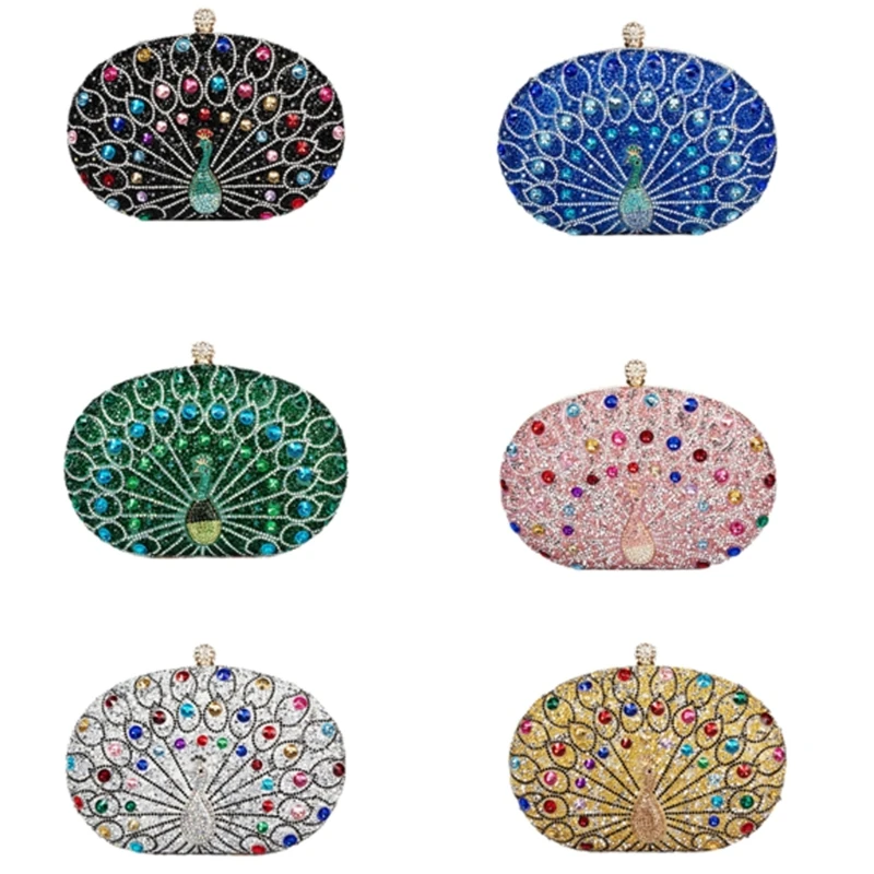 Fashionable Peacocks Evening Purse Rhinestones Shoulder Bag Handbag for Women Suitable for Ceremonies and Galas
Fashionable Peacocks Evening Purse Rhinestones Shoulder Bag Handbag for Women Suitable for Ceremonies and Galas