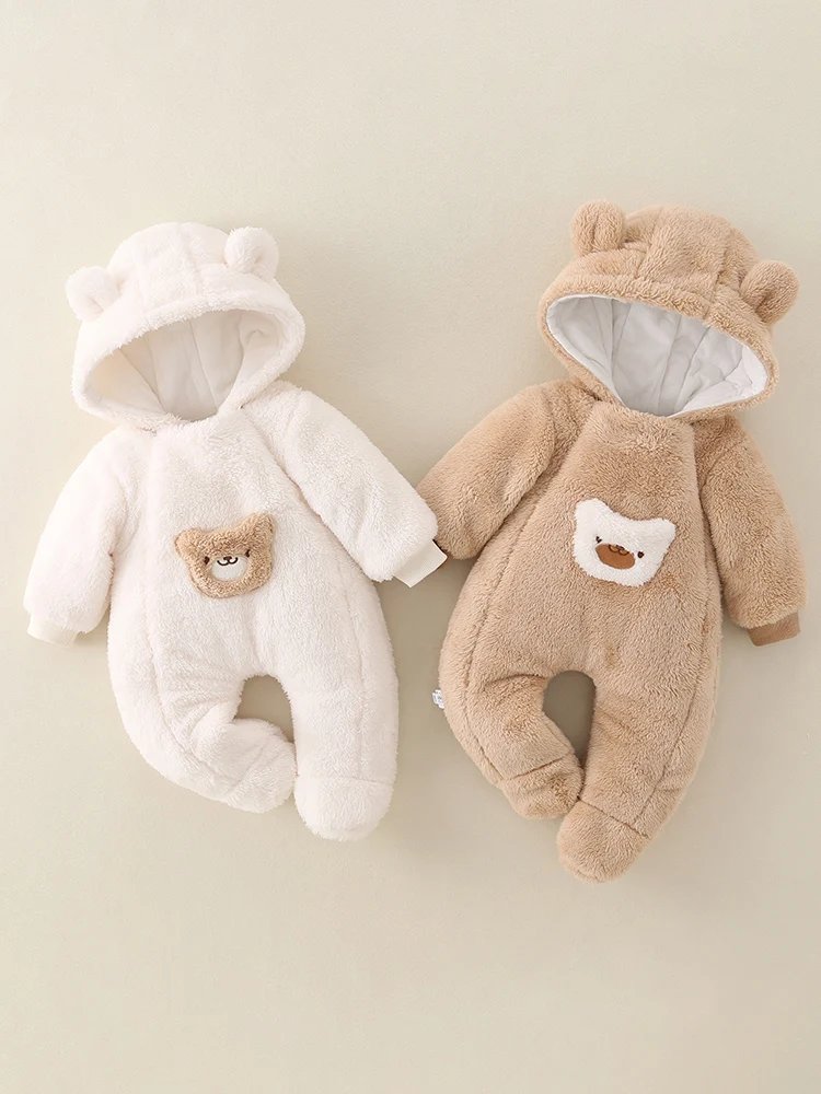 Newborn Baby Clothes Autumn Winter Fce Lined Hooded Onesie Thin Cotton Cartoon Outfit Cling Suit Korean Sle Slim Fit
Newborn Baby Clothes Autumn Winter Fce Lined Hooded Onesie Thin Cotton Cartoon Outfit Cling Suit Korean Sle Slim Fit