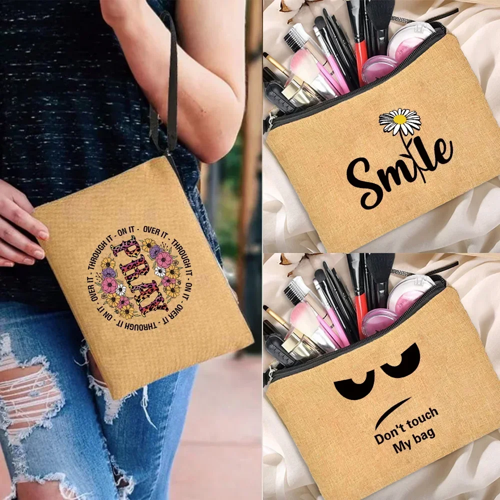 Women's Makeup Bag Portable Cosmetic Pouch Travel Essentials Storage Bags Large Capacity Handbag Organizer Text Printing Series
Women's Makeup Bag Portable Cosmetic Pouch Travel Essentials Storage Bags Large Capacity Handbag Organizer Text Printing Series