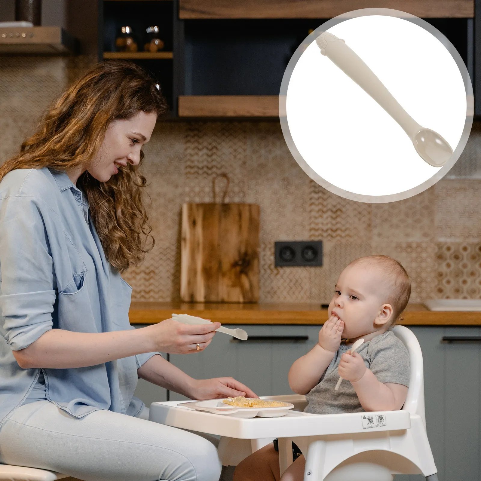 Silicone Baby Feeding Spoon Flexible Safe Soft Spoon Bright Feeding Tool Baby Training Utensil for 6 Months
Silicone Baby Feeding Spoon Flexible Safe Soft Spoon Bright Feeding Tool Baby Training Utensil for 6 Months
