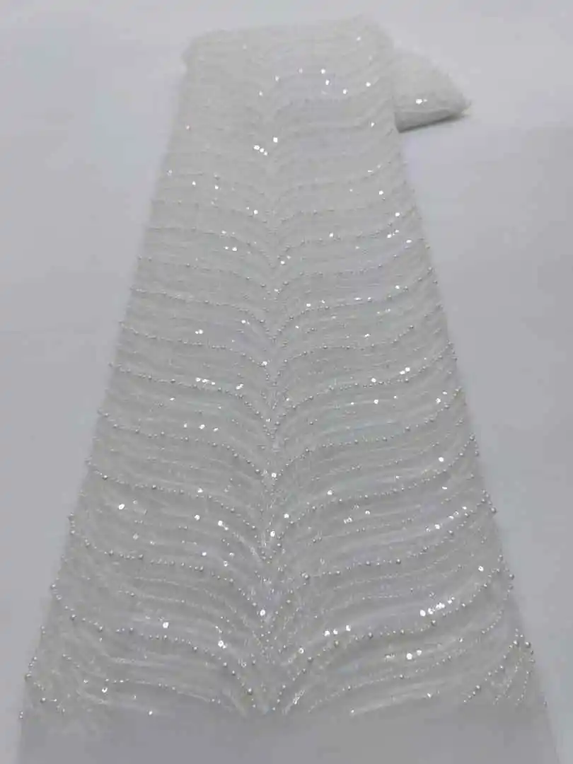 Top Sale African French Tulle Sequins Lace 5Yards High Quality Luxury Nigerian Beads Embroidery Lace Fabric For Wedding Dress
Top Sale African French Tulle Sequins Lace 5Yards High Quality Luxury Nigerian Beads Embroidery Lace Fabric For Wedding Dress
