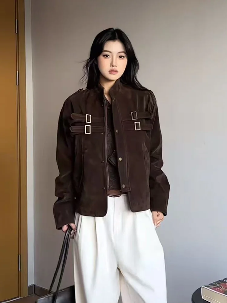 Cleanfit Suede ort Wide Jaet с поясом для женщин, осеннее охотничье пальто в американском стиле, бархатное пальто Fini Long Sve
Cleanfit Suede ort Wide Jaet с поясом для женщин, осеннее охотничье пальто в американском стиле, бархатное пальто Fini Long Sve