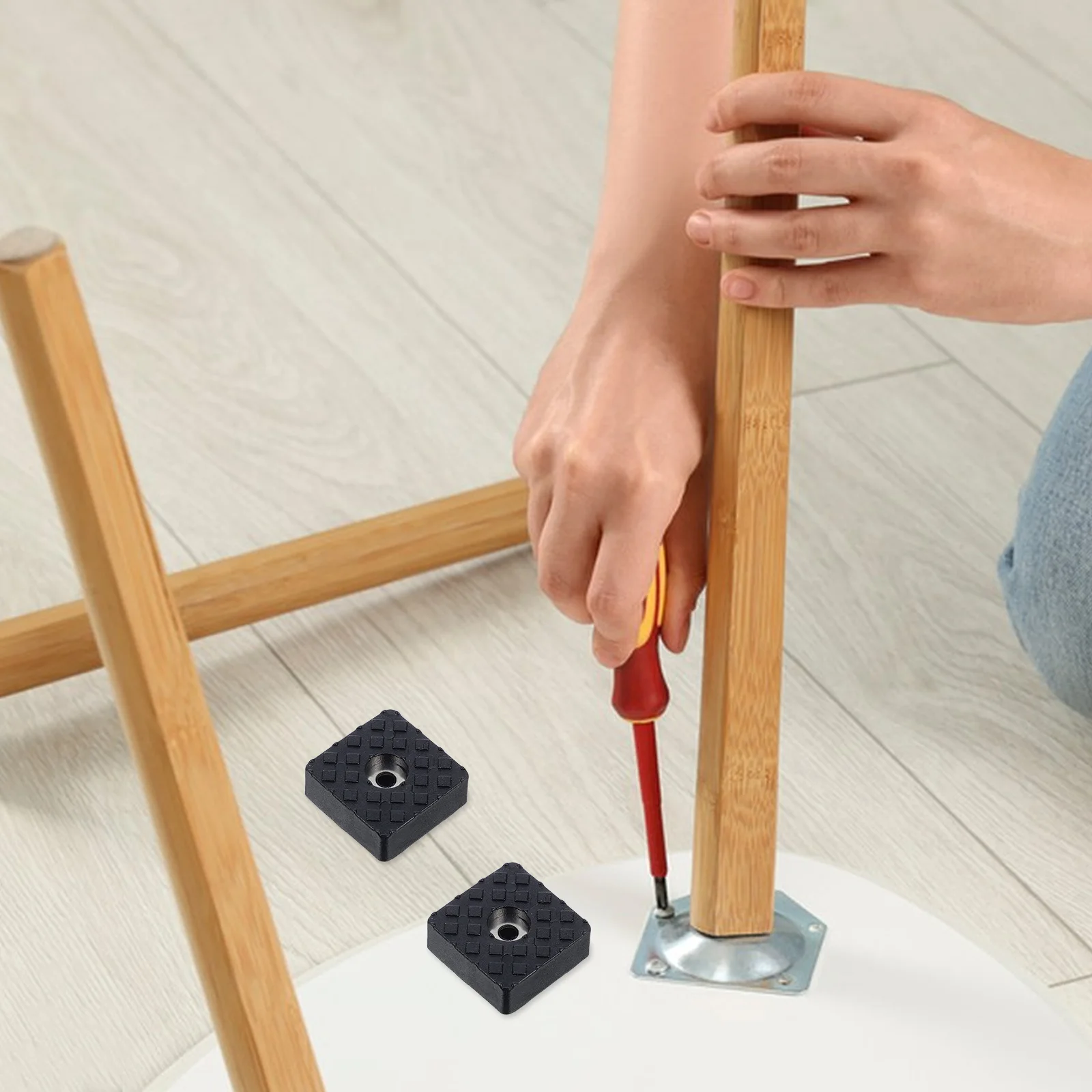 12Pcs Non-Slip Furniture Pads Universal Fit Rubber Castor Cups Chair Table Sofa Floor Protectors Square Rubber Feet
12Pcs Non-Slip Furniture Pads Universal Fit Rubber Castor Cups Chair Table Sofa Floor Protectors Square Rubber Feet