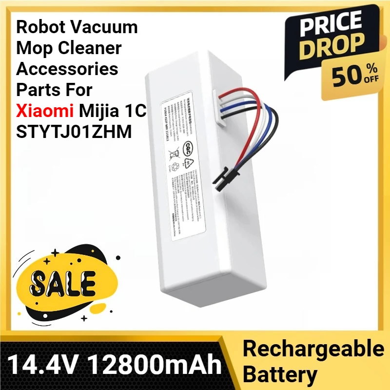 P1904-4S1P-MM 14.4V 12800mAh Li ion Battery Robot Vacuum Mop Cleaner Accessories Parts For Xiaomi Mijia 1C STYTJ01ZHM
P1904-4S1P-MM 14.4V 12800mAh Li ion Battery Robot Vacuum Mop Cleaner Accessories Parts For Xiaomi Mijia 1C STYTJ01ZHM