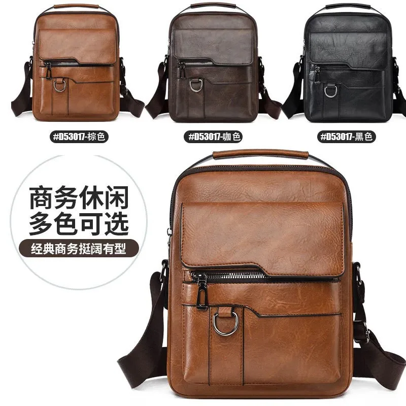 Foreign Trade Men's Crossbody Bag Fashion Vertical Large Capacity Handbag Multifunctional PU Leather Single Shoulder Bag
Foreign Trade Men's Crossbody Bag Fashion Vertical Large Capacity Handbag Multifunctional PU Leather Single Shoulder Bag