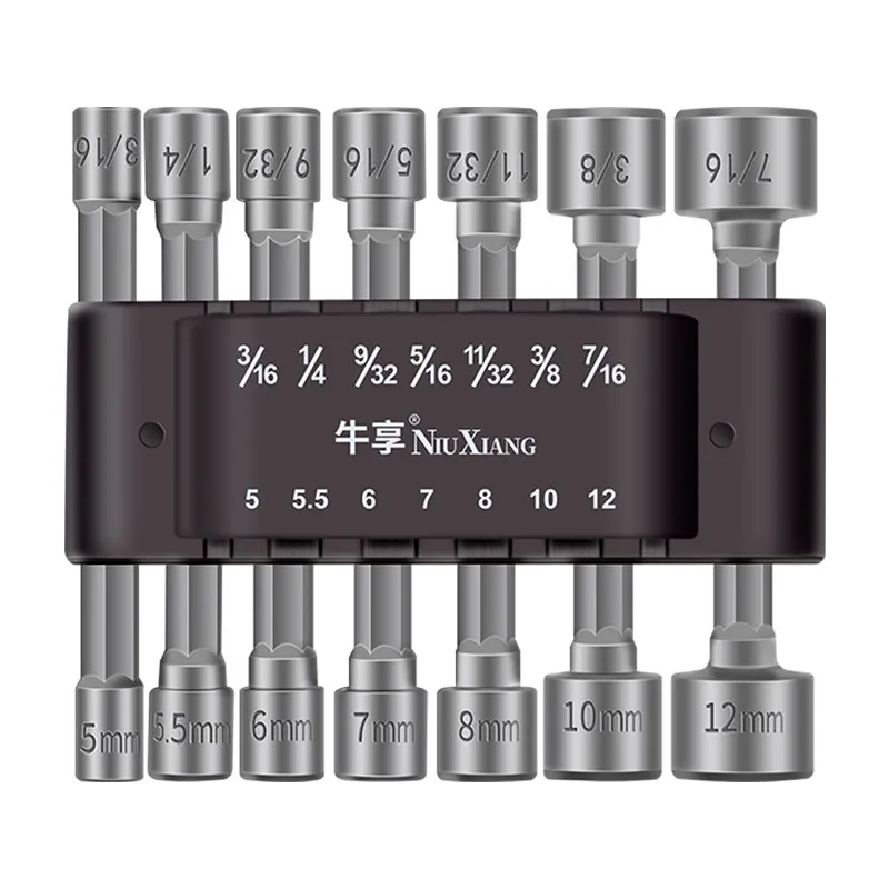 14pcs Hex Socket Wrench Set Impact Resistant Electric Drill For Motorcycle Car Pneumatic Screwdriver Repair Power Tool Kit
14pcs Hex Socket Wrench Set Impact Resistant Electric Drill For Motorcycle Car Pneumatic Screwdriver Repair Power Tool Kit