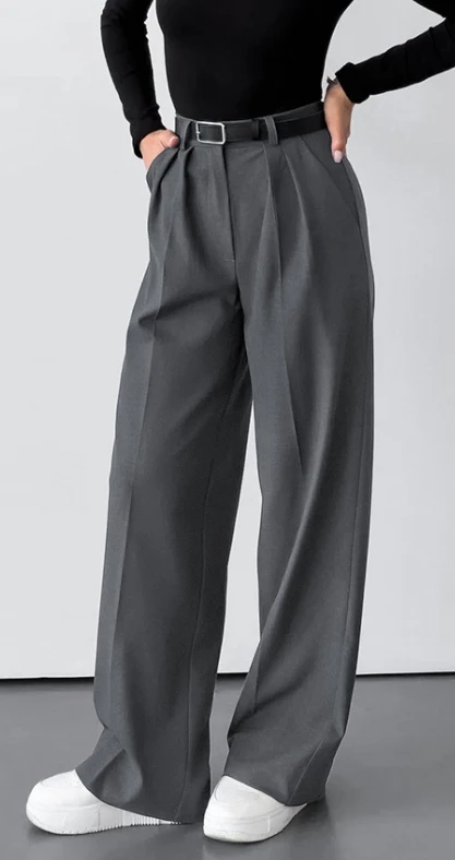 Grey Commuting Loose Wide Legged High Waisted Casual Trousers Autumn Fashion New Women's Trousers
Grey Commuting Loose Wide Legged High Waisted Casual Trousers Autumn Fashion New Women's Trousers