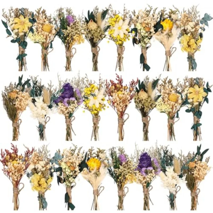 24 Pcs Boho Dried Flower Bouquet Mini Wedding Handmade Dry Flowers Decor for Vase Crafts DIY Photo Boutonniere for Men Floral P
24 Pcs Boho Dried Flower Bouquet Mini Wedding Handmade Dry Flowers Decor for Vase Crafts DIY Photo Boutonniere for Men Floral P