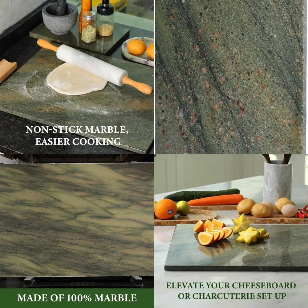 Large Green Granite Cheese/Charcuterie Board, 16x12 Inches, Natural Stone Serving and Baking Surface
Large Green Granite Cheese/Charcuterie Board, 16x12 Inches, Natural Stone Serving and Baking Surface