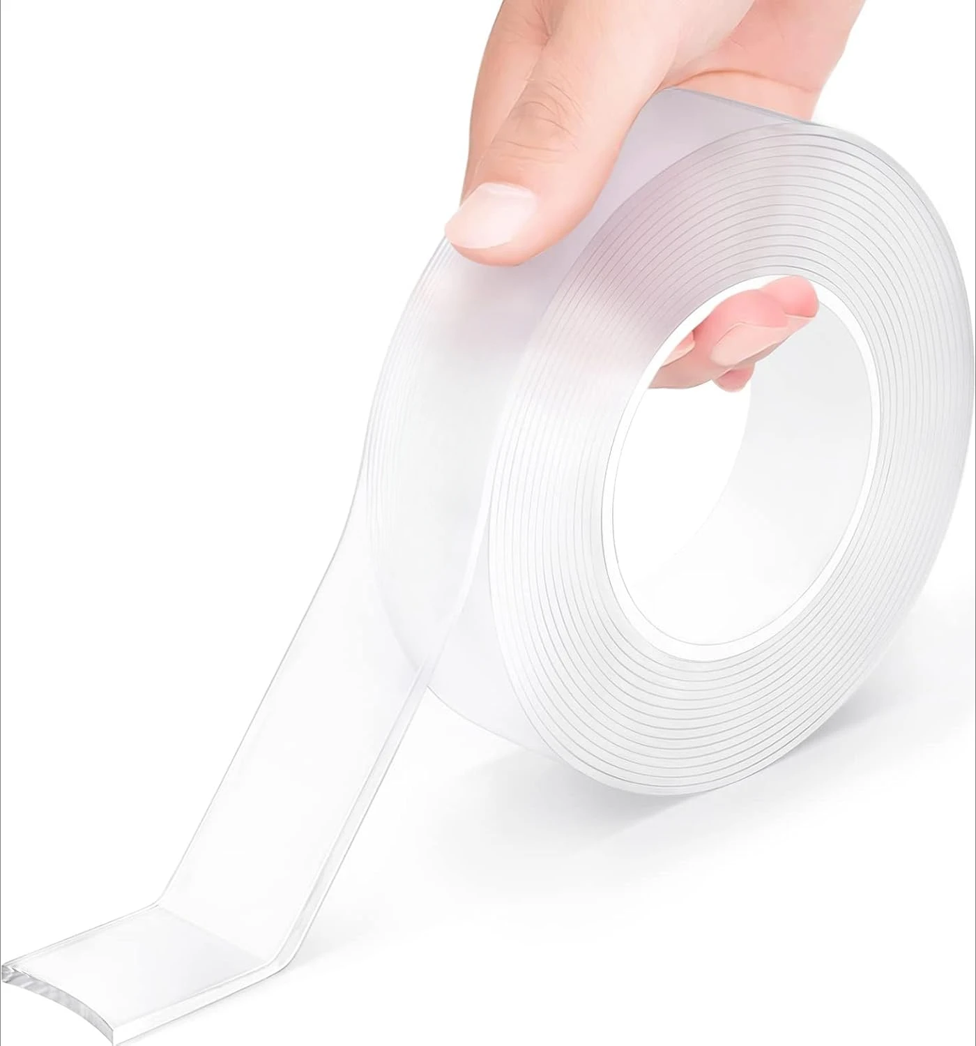 Heavy Duty Double Sided Tape - Nano Adhesive, Clear Mounting Tape for Picture Hanging, 9.85FT
Heavy Duty Double Sided Tape - Nano Adhesive, Clear Mounting Tape for Picture Hanging, 9.85FT