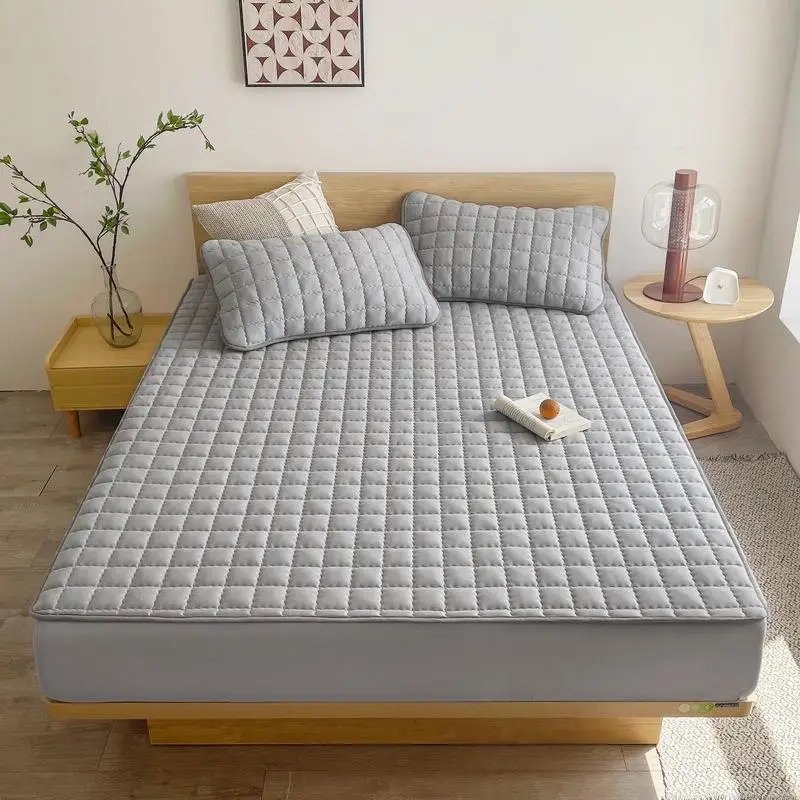 Waterproof Dustproof Bedding Protector Cotton Insert Urine Barrier Mattr Cover Quiltable Bed Canopy Cross-Border Protection 
Waterproof Dustproof Bedding Protector Cotton Insert Urine Barrier Mattr Cover Quiltable Bed Canopy Cross-Border Protection