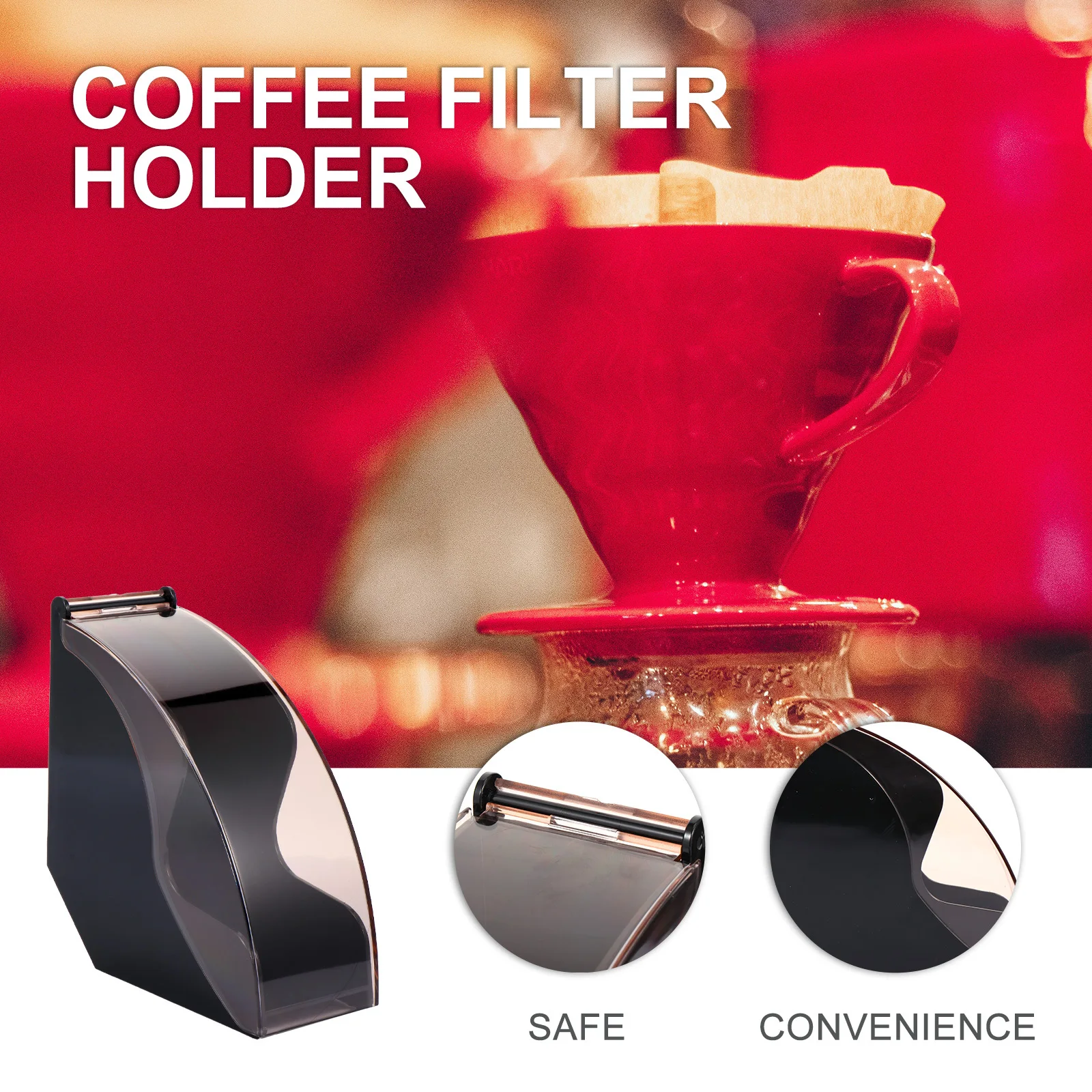 Coffee Filter Storage Box Paper Stand Holder Punch Plastic Container Dispenser Shelf
Coffee Filter Storage Box Paper Stand Holder Punch Plastic Container Dispenser Shelf