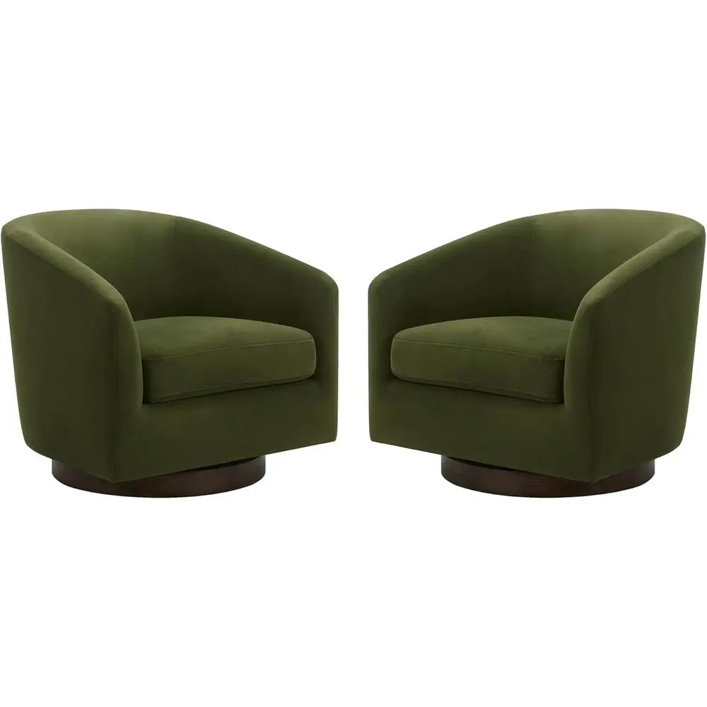 Swivel Accent Chair Set o 2, ully Assembled Velvet Barrel Armchair with SC Certiied Upholstered or Living Room, Bedroom and Oice
Swivel Accent Chair Set o 2, ully Assembled Velvet Barrel Armchair with SC Certiied Upholstered or Living Room, Bedroom and Oice
