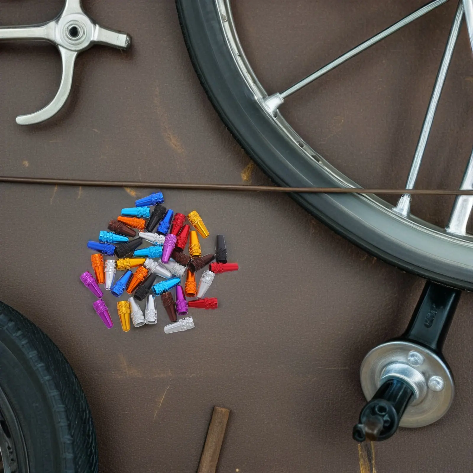 40Pcs Mountain Bike Valve Stem Caps French Valve Compatible Tire Caps Leak Resistant Wear Proof Colorful Bike Wheel Accessories
40Pcs Mountain Bike Valve Stem Caps French Valve Compatible Tire Caps Leak Resistant Wear Proof Colorful Bike Wheel Accessories