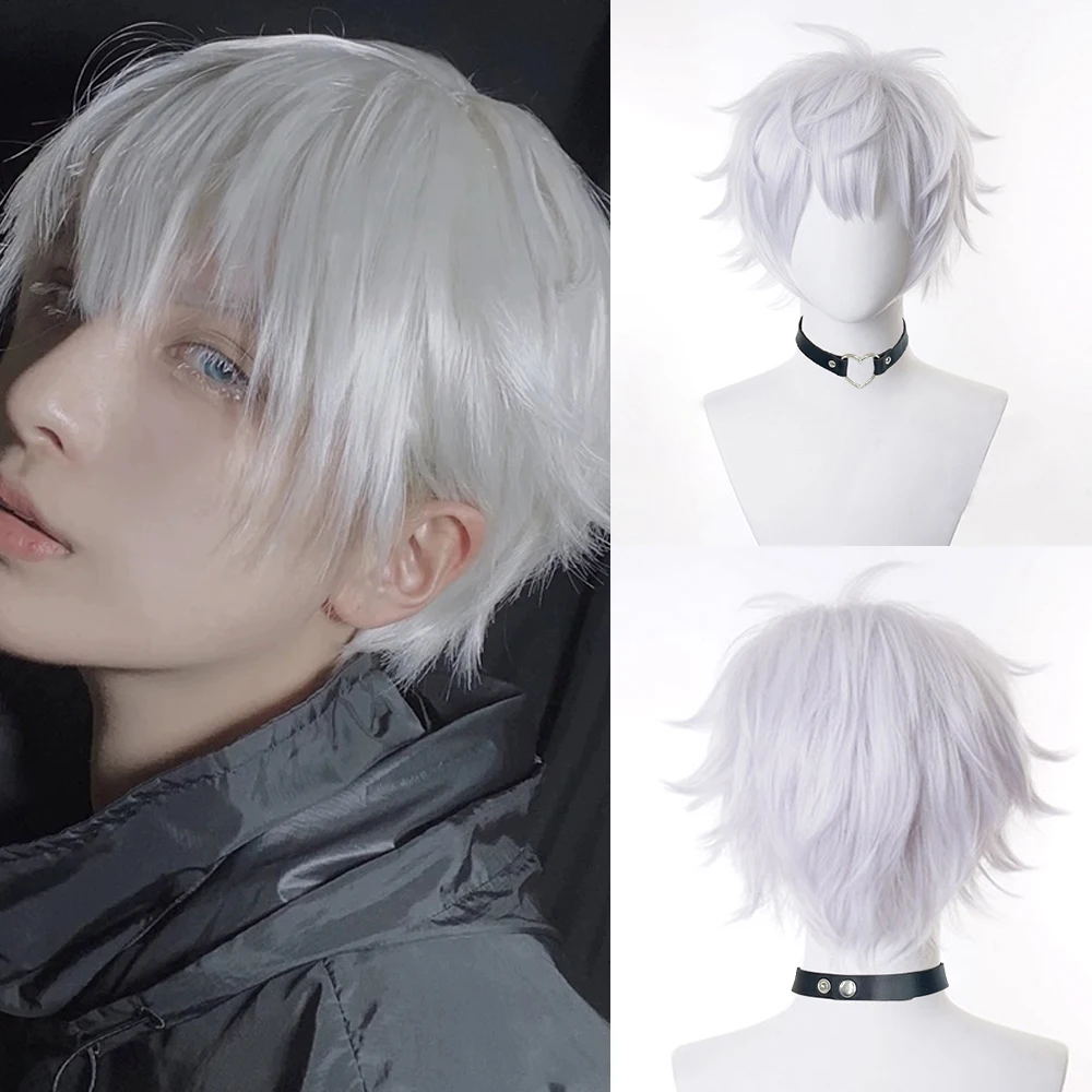 VICWIG мужской короткий парик синтетический прямой белый блондин черный аниме косплей термостойкий парик из волос для повседневной вечеринки 
VICWIG мужской короткий парик синтетический прямой белый блондин черный аниме косплей термостойкий парик из волос для повседневной вечеринки