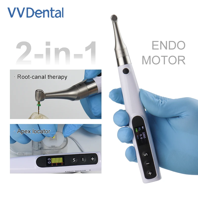 VV Dental Endo Motor with 16:1 Contra Angle Apex Locator Dentist Root Canal Measurement 9 Program Dentistry Lab Tool
VV Dental Endo Motor with 16:1 Contra Angle Apex Locator Dentist Root Canal Measurement 9 Program Dentistry Lab Tool