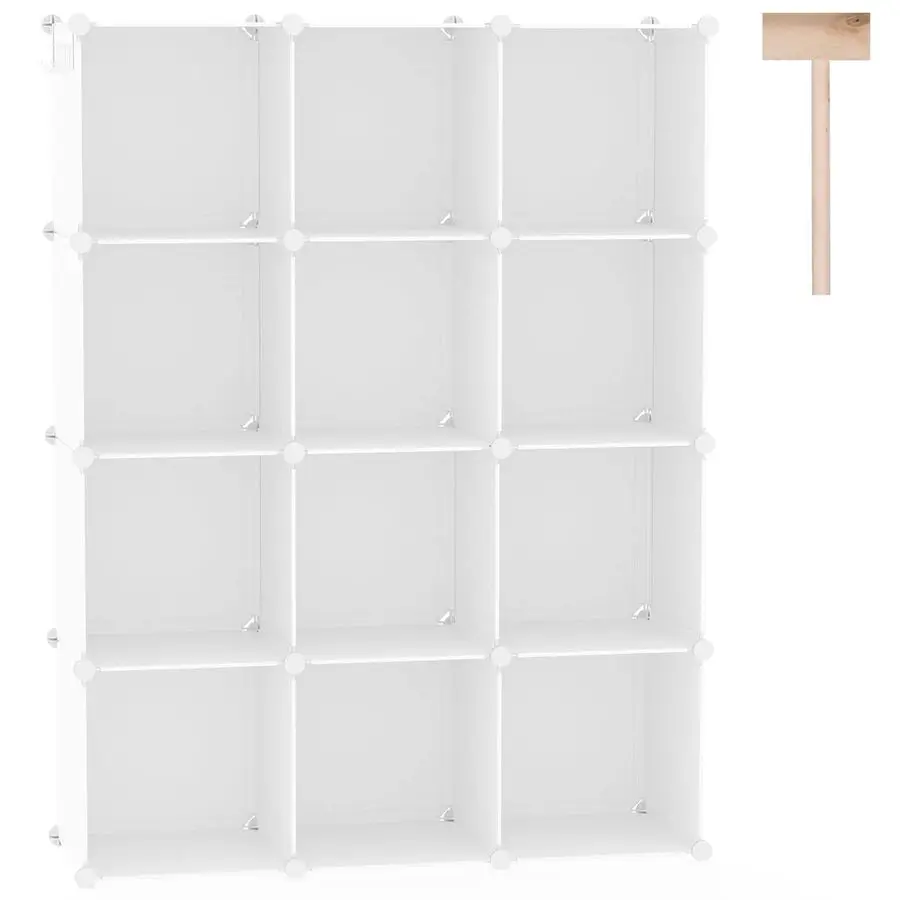 Cube Storage Organizer, 12Cube Shelves Units, Closet Cabinet, DIY Plastic Modular Book Shelf, Ideal for Bedroom, Living Room, Of
Cube Storage Organizer, 12Cube Shelves Units, Closet Cabinet, DIY Plastic Modular Book Shelf, Ideal for Bedroom, Living Room, Of