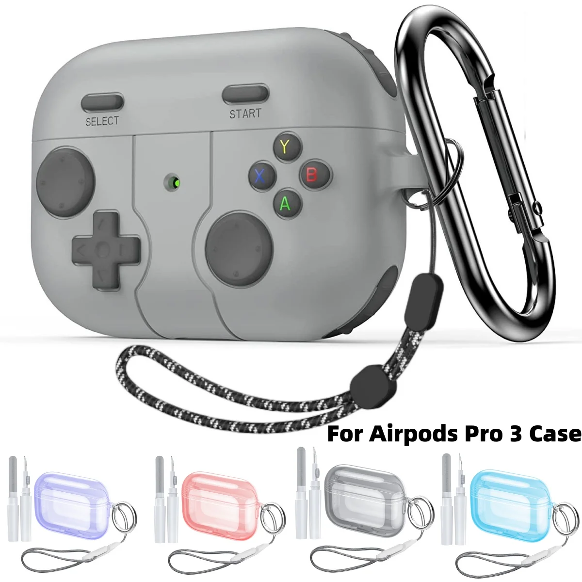 Чехол для AirPods Pro 3 с набором для чистки, защитный чехол для AirPods Pro 3-го поколения, чехол для AirPod Pro 3, аксессуары для чехлов
Чехол для AirPods Pro 3 с набором для чистки, защитный чехол для AirPods Pro 3-го поколения, чехол для AirPod Pro 3, аксессуары для чехлов