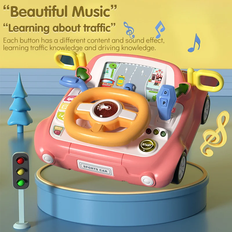 Baby Car Toy Car Drving Toys Car Steering Wheel Kids Simulation with Light Music Multi-Functional Educational Toy Children Gift
Baby Car Toy Car Drving Toys Car Steering Wheel Kids Simulation with Light Music Multi-Functional Educational Toy Children Gift