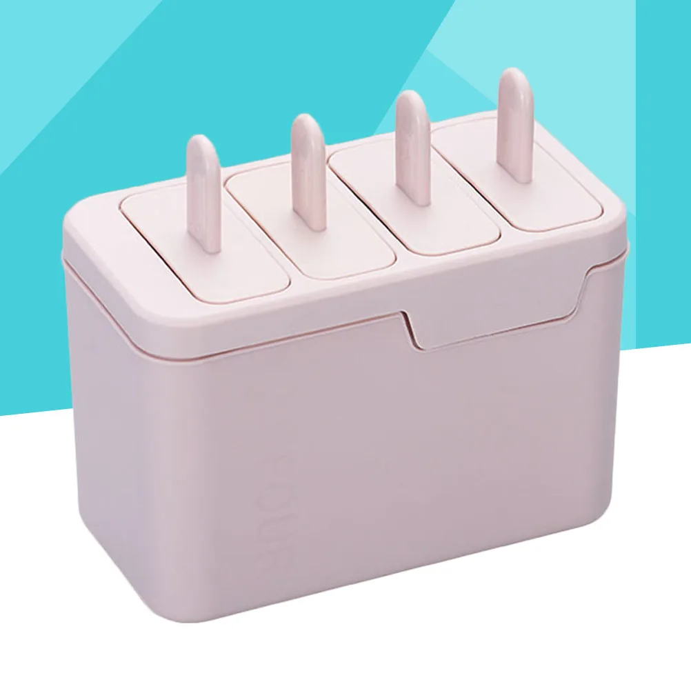 4-Cell DIY Popsicle Molds Ice Lolly Maker Ice Cream Making Tool Reusable Ice Box for Home Office (Pink)
4-Cell DIY Popsicle Molds Ice Lolly Maker Ice Cream Making Tool Reusable Ice Box for Home Office (Pink)