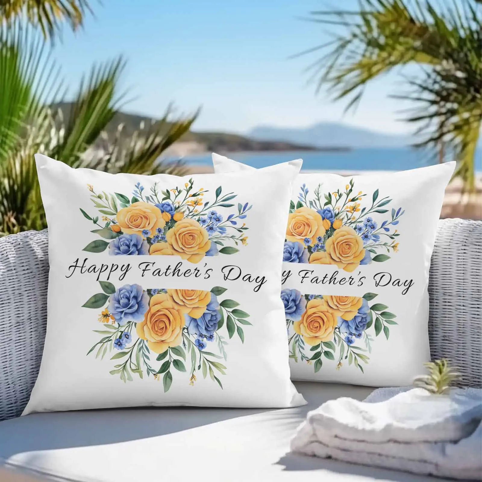 Father's Day Flowers Rose 2/4PCS Waterproof Cushion Cover For Home Decoration 40/45/50/60/66cm Pillowcase
Father's Day Flowers Rose 2/4PCS Waterproof Cushion Cover For Home Decoration 40/45/50/60/66cm Pillowcase
