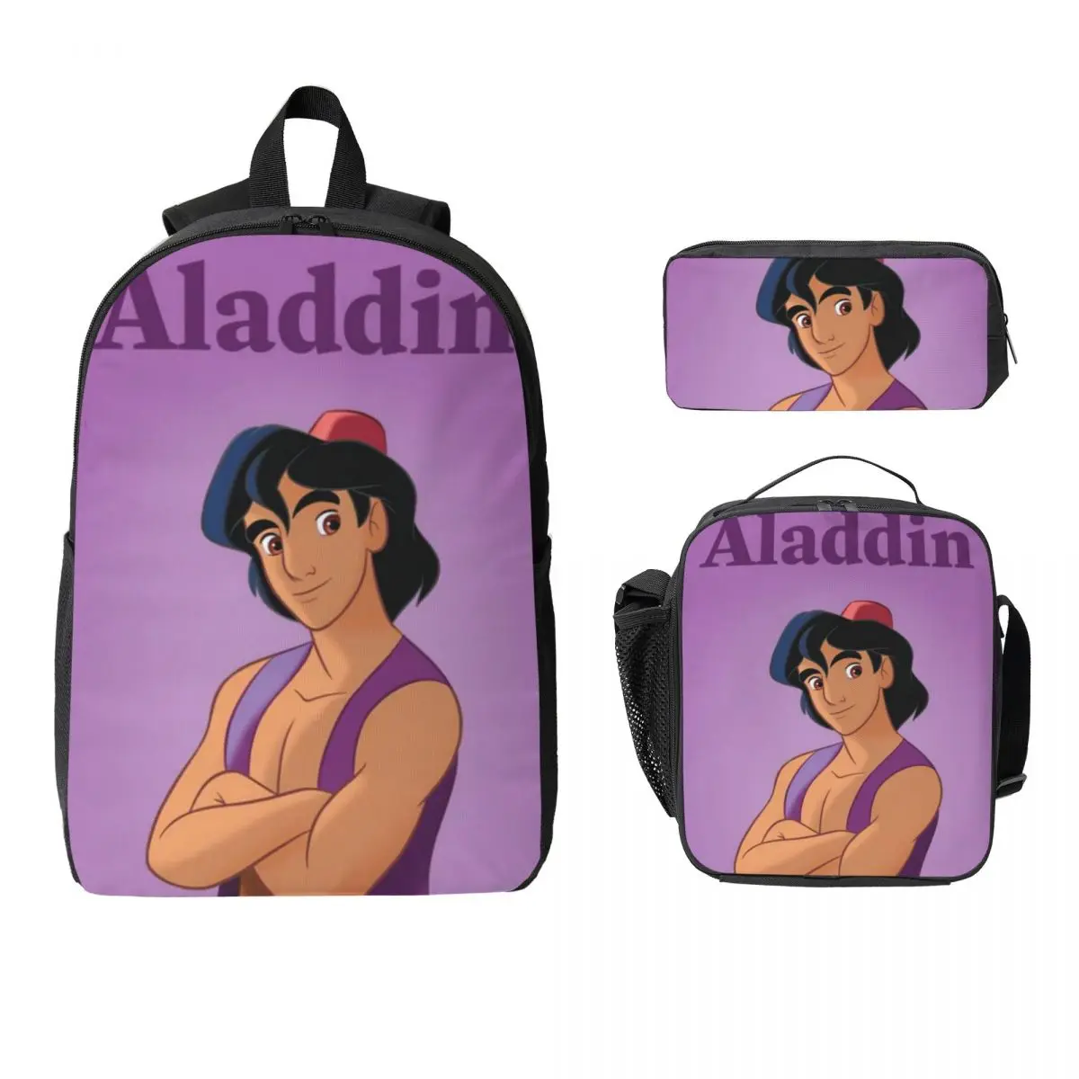 Aladdin Backpack Student Boys Girls BookBag School Bag Laptop Shoulder Bags 3ps Insulated Lunch Bag Pencil Case
Aladdin Backpack Student Boys Girls BookBag School Bag Laptop Shoulder Bags 3ps Insulated Lunch Bag Pencil Case
