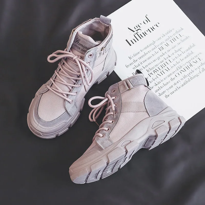 Boots Women New Student Versatile Short Tube High Top Short Boots Canvas Shoes Platform Shoes Ladies Fashion Motorcycle Boots
Boots Women New Student Versatile Short Tube High Top Short Boots Canvas Shoes Platform Shoes Ladies Fashion Motorcycle Boots