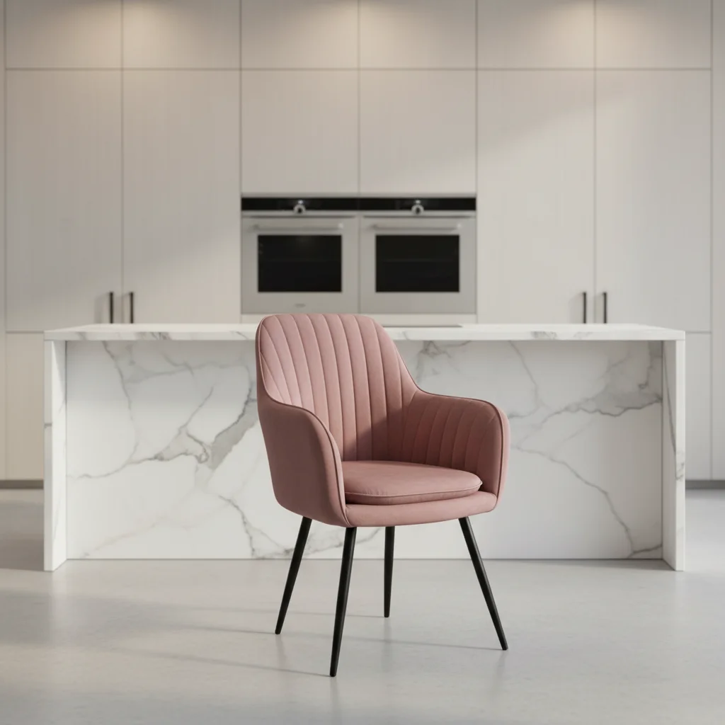 Factory Comfortable Armrest Upholstered Dining Chair Restaurant Kitchen Hotel Velvet Chair with Gold Metal Leg
Factory Comfortable Armrest Upholstered Dining Chair Restaurant Kitchen Hotel Velvet Chair with Gold Metal Leg