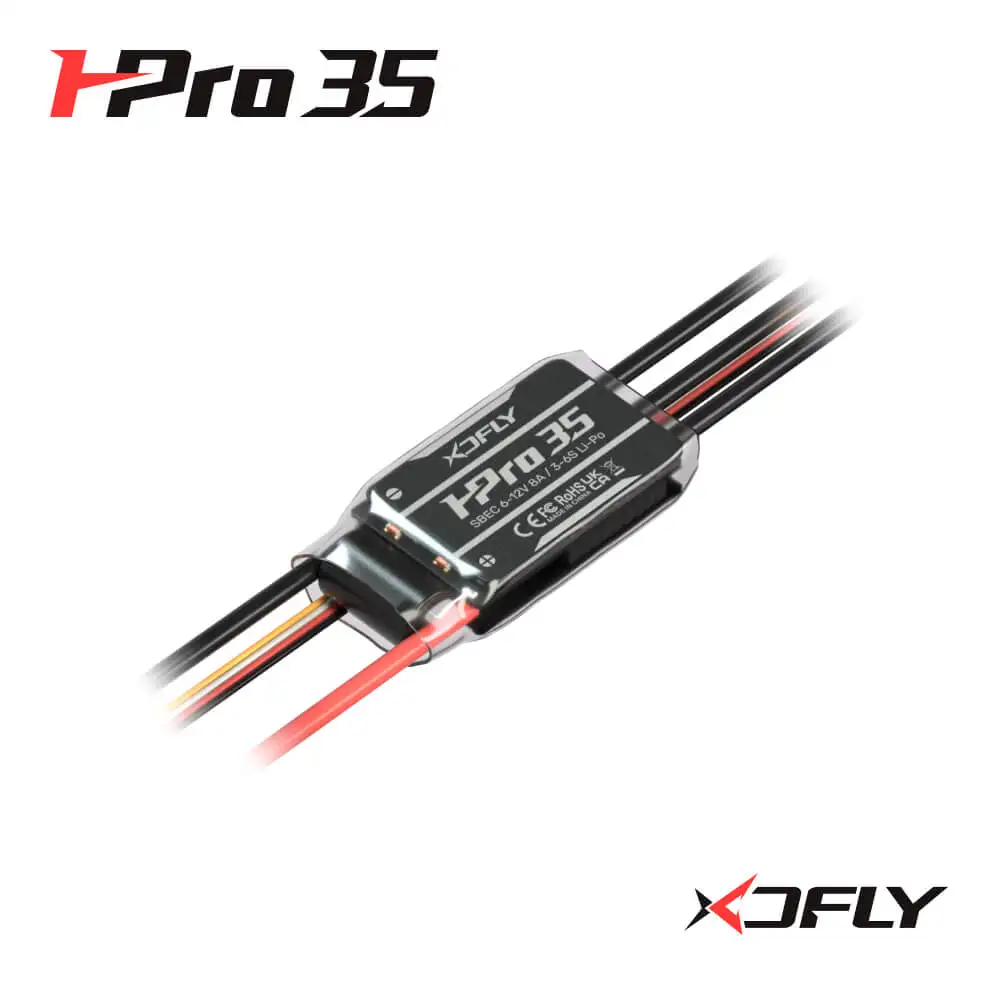 XDFly HPRO 35A ESC 3-6S Built-in SBEC 6-12V Speed Controller For RC Helicopter 250-300 Class Airplane Aircraft Fixed-wing
XDFly HPRO 35A ESC 3-6S Built-in SBEC 6-12V Speed Controller For RC Helicopter 250-300 Class Airplane Aircraft Fixed-wing