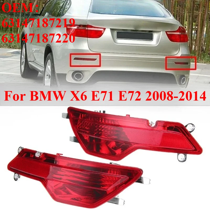 For BMW X6 E71 E72 2008-2014 Rear Fog Lamp Assembly Rear Bumper Fog Light Reflector OEM:63147187219 63147187220
For BMW X6 E71 E72 2008-2014 Rear Fog Lamp Assembly Rear Bumper Fog Light Reflector OEM:63147187219 63147187220