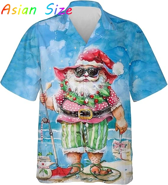 2026 Модные крутые модные рубашки Санта-Клауса для пляжной вечеринки, гавайская рубашка с 3d принтом, унисекс, с коротким рукавом, рождественская блузка, рубашка с лацканами
2026 Модные крутые модные рубашки Санта-Клауса для пляжной вечеринки, гавайская рубашка с 3d принтом, унисекс, с коротким рукавом, рождественская блузка, рубашка с лацканами